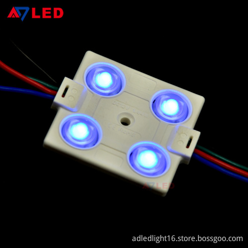 Adled Light square 4leds rgb 5050 smd led module ip67 waterproof for advertising sign